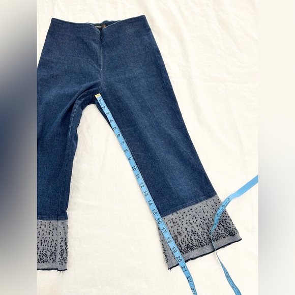 Cop.Copine Flared Cropped Flat Front Pant - Picture 6 of 15